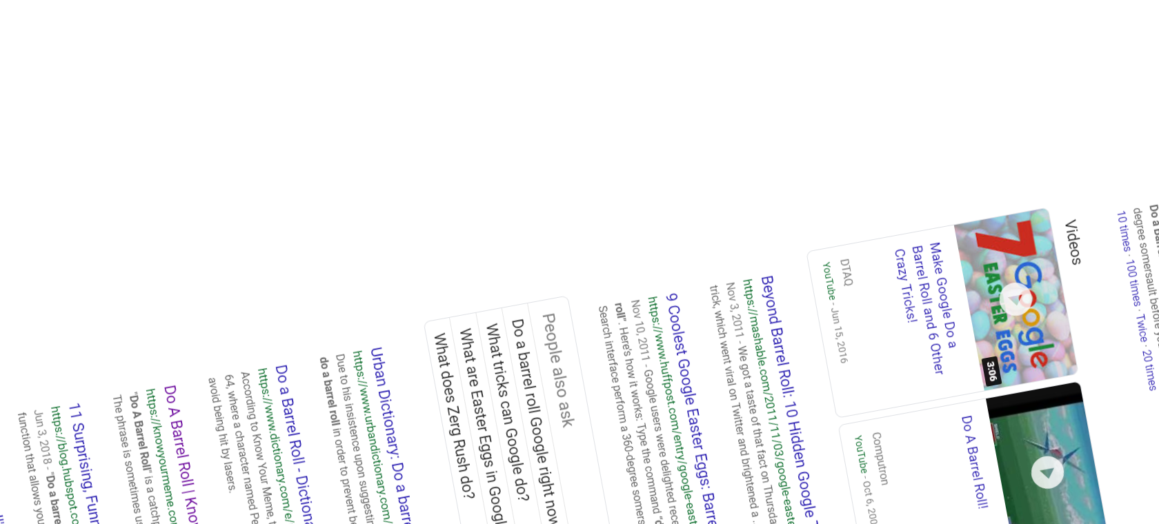 Google Do a Barrel Roll